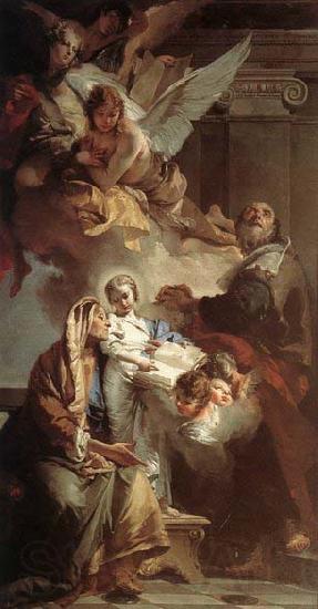 Giovanni Battista Tiepolo Education of the Virgin France oil painting art
